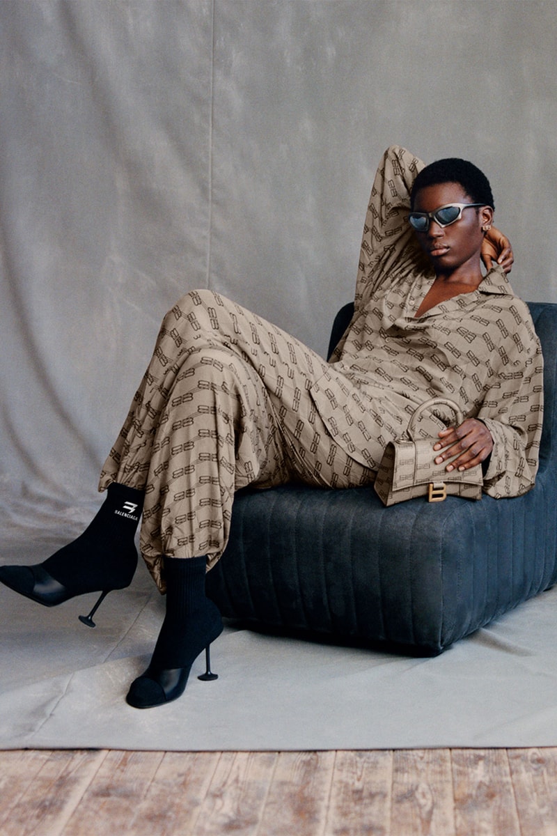 Balenciaga BB Monogram Print Campaign Kim Kardashian Justin Bieber Images Release