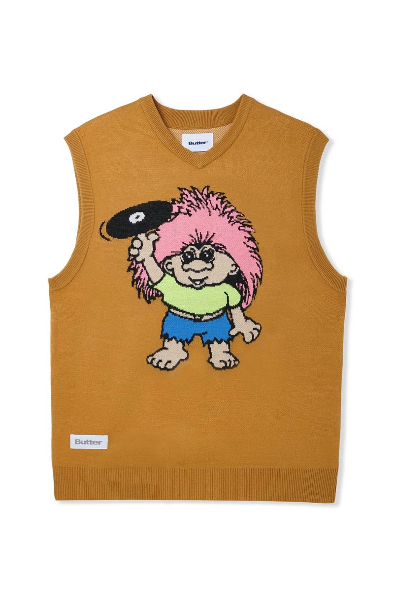 Butter Goods Troll Vest Brown Navy Price Release Info
