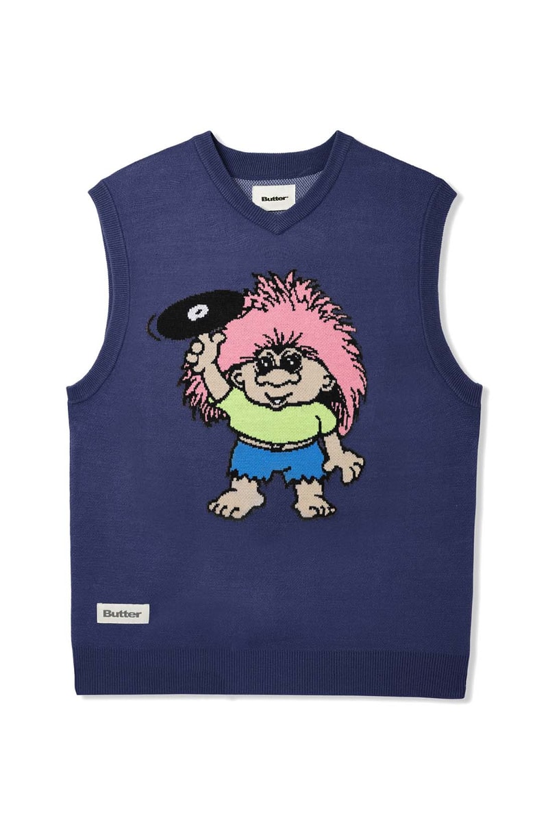 Butter Goods Troll Vest Brown Navy Price Release Info