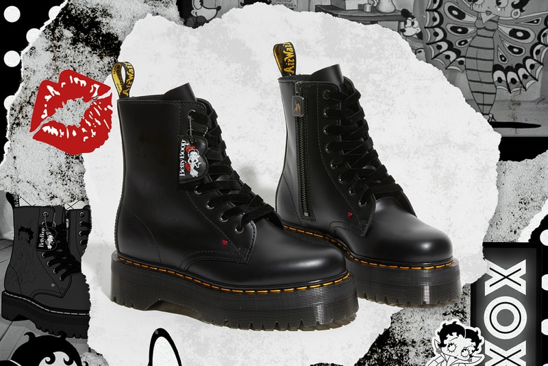 Dr. Martens Betty Boop Footwear Collaboration 1461 Quad Clarissa Jadon