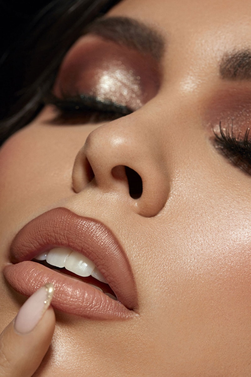 fashion nova novabeauty lip collection new release cosmetics three products the perfect pout lipstick 2-in-1 snatched lip liner moisturizing rich glow gloss nude shades