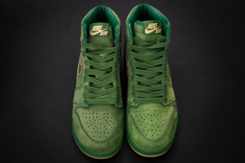 Air Jordan 1 PE Green Croc Metallic Gold Jasmine Jordan