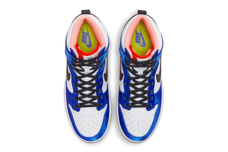 Nike Dunk High Women's Blue Satin Price Release Info