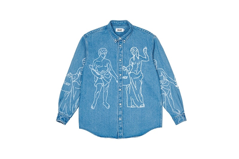 Palace Skateboards Summer Drop Greek Statues Denim Jackets Jeans Hats Jumpers