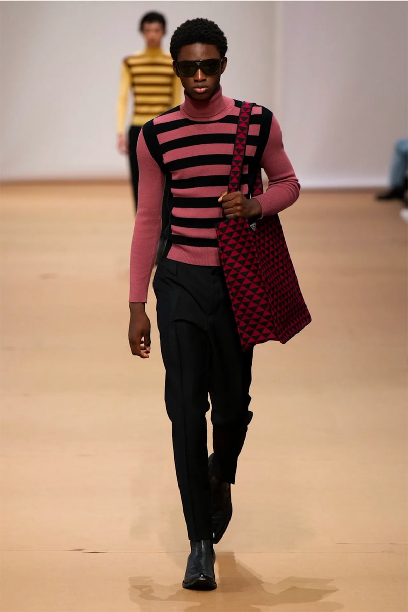 prada spring summer 2023 menswear collection runway show milan fashion week miuccia raf simons