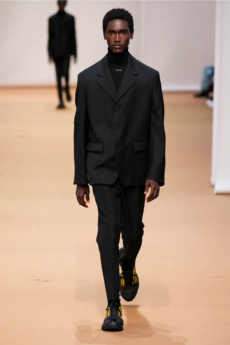 prada spring summer 2023 menswear collection runway show milan fashion week miuccia raf simons