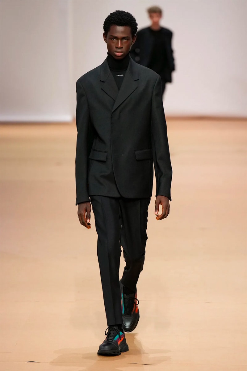 prada spring summer 2023 menswear collection runway show milan fashion week miuccia raf simons