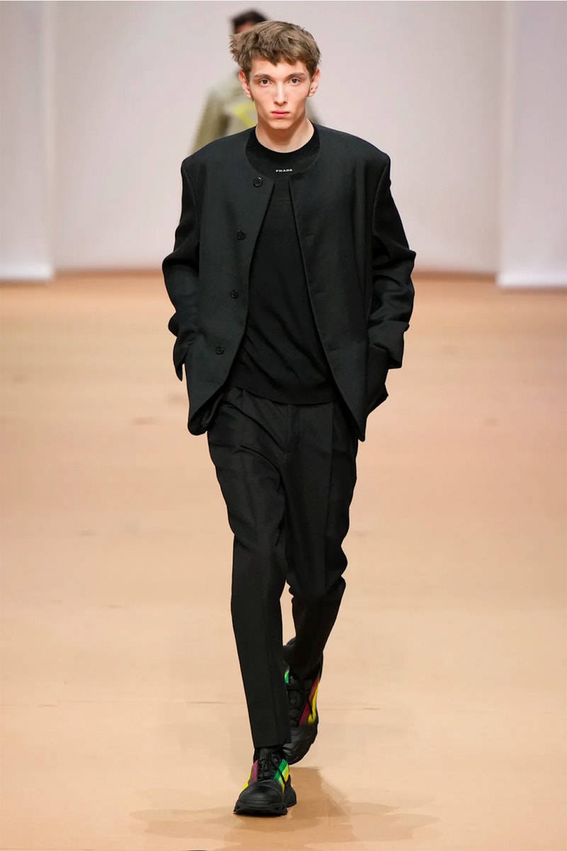 prada spring summer 2023 menswear collection runway show milan fashion week miuccia raf simons