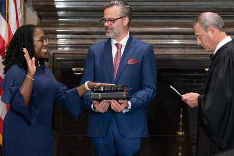 Ketanji Brown Jackson Becomes the First Black Woman in History Sworn Into the Supreme Court
