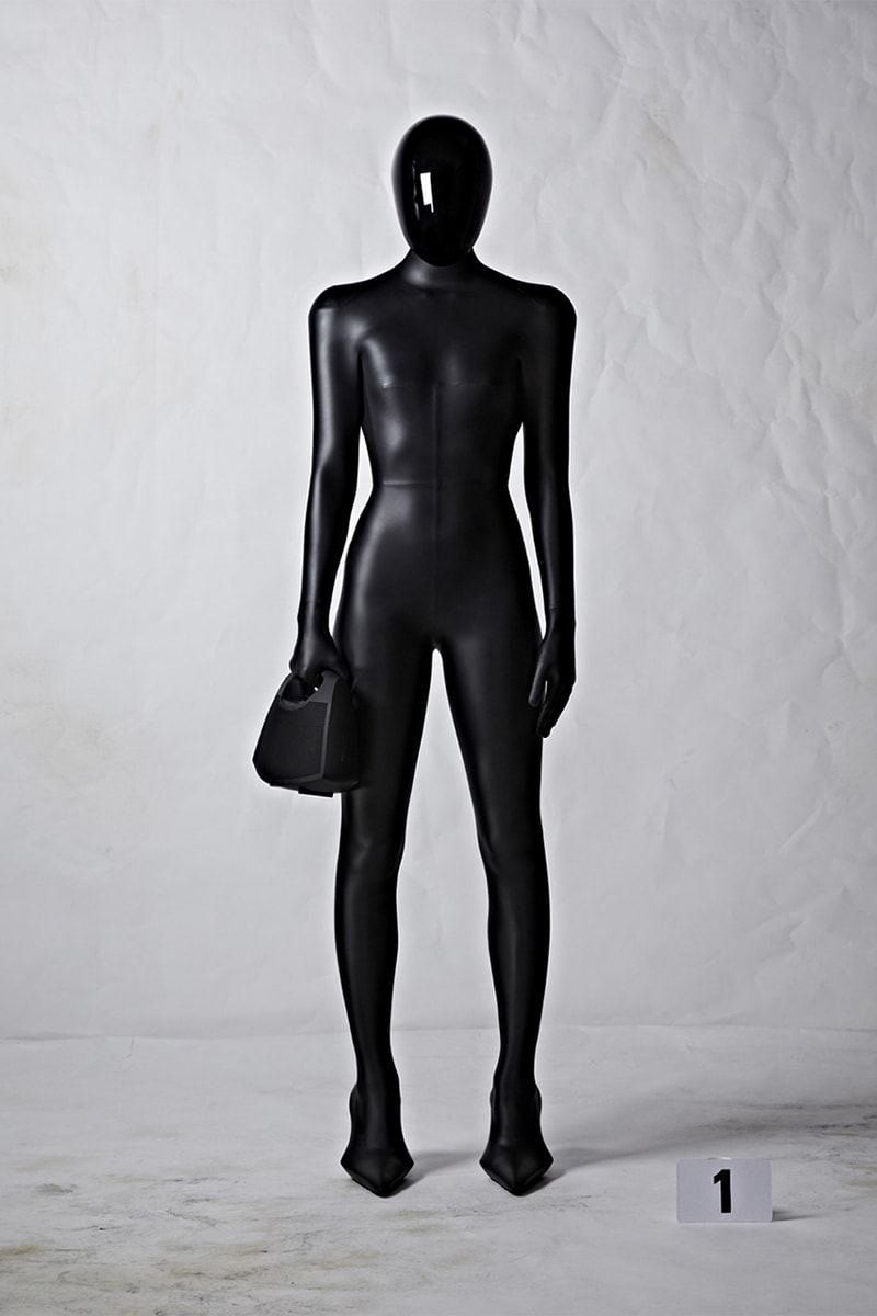Balenciaga demna gvasalia 51 couture gowns suits dresses speaker purses face shields kim kardashian naomi campbell nicole kidman christine quinn dua lipa bella hadid