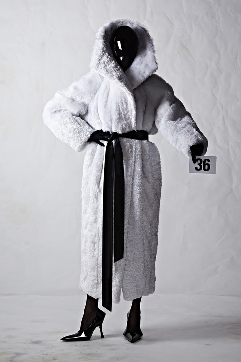 Balenciaga demna gvasalia 51 couture gowns suits dresses speaker purses face shields kim kardashian naomi campbell nicole kidman christine quinn dua lipa bella hadid