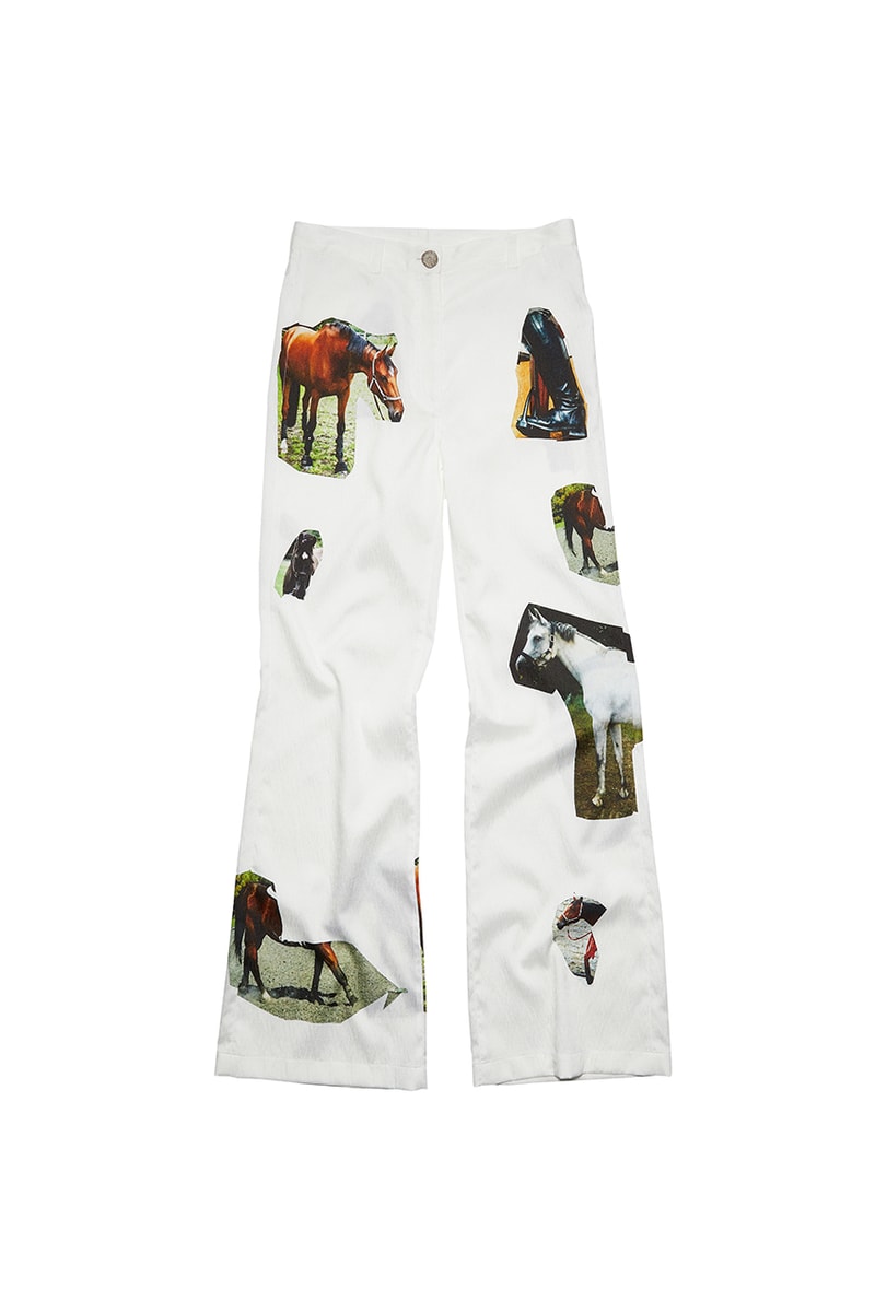acne studios martin laborde fall winter horse prints dresses scarves t-shirts trousers digital prints artist collaboration