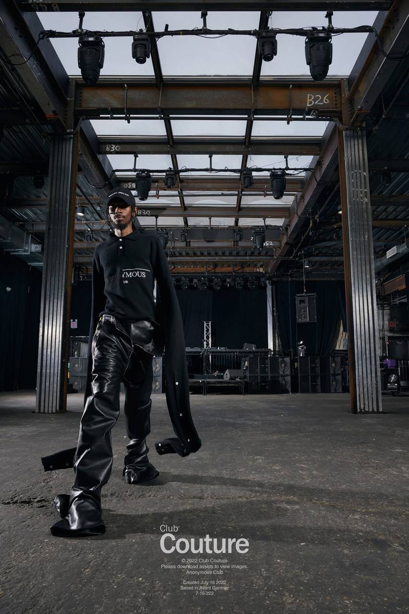 shayne olier anonymous club hood by air streetwear collection lookbook dresses hats t-shirts