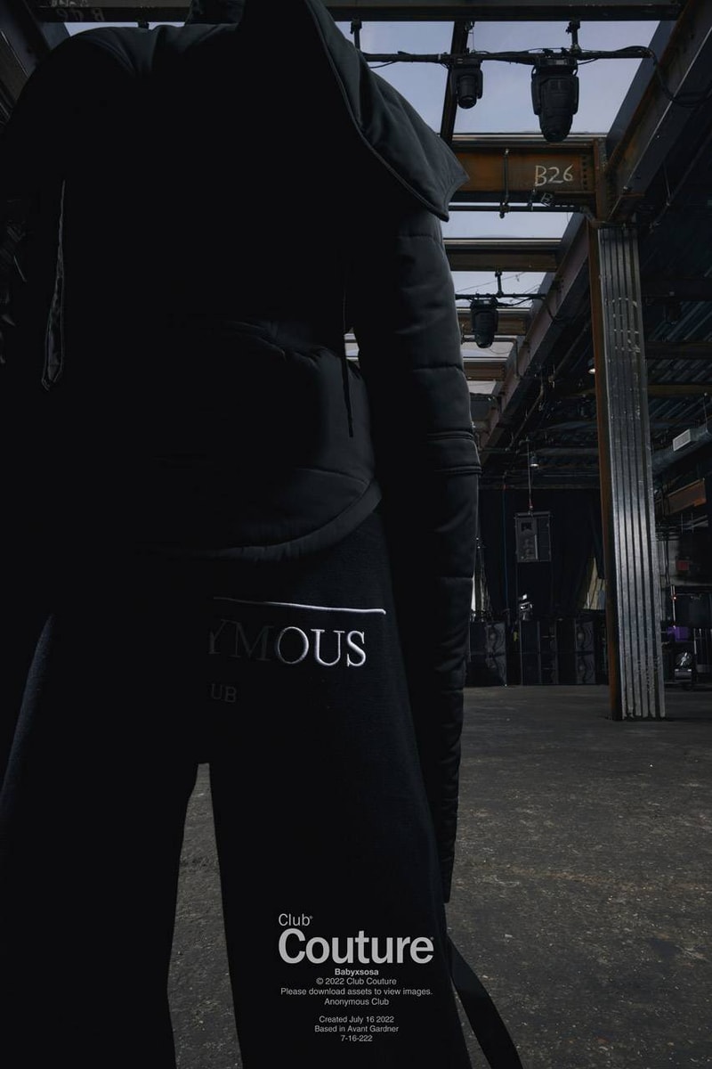 shayne olier anonymous club hood by air streetwear collection lookbook dresses hats t-shirts