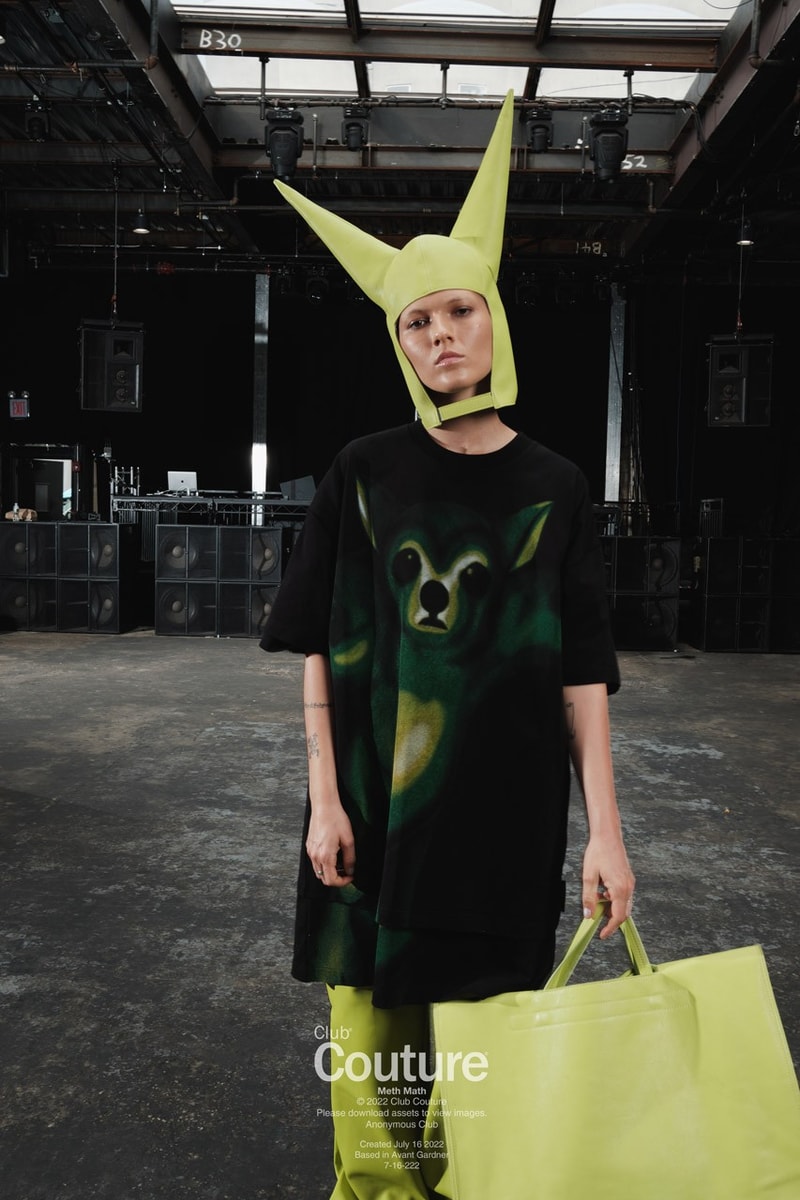 shayne olier anonymous club hood by air streetwear collection lookbook dresses hats t-shirts