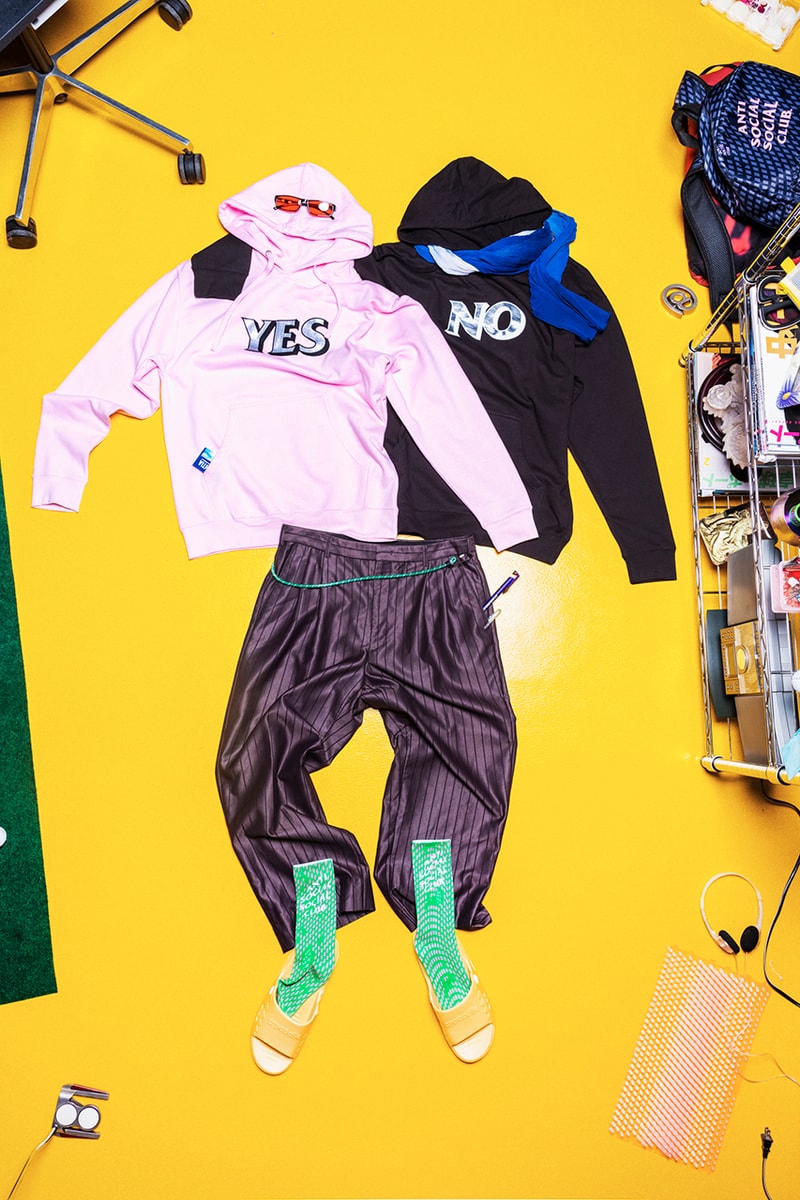 anti social social club fall winter 2022 collection 90s-inspired hoodies fanny packs shorts denim pants socks caps
