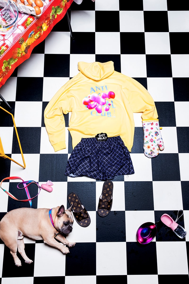 anti social social club fall winter 2022 collection 90s-inspired hoodies fanny packs shorts denim pants socks caps