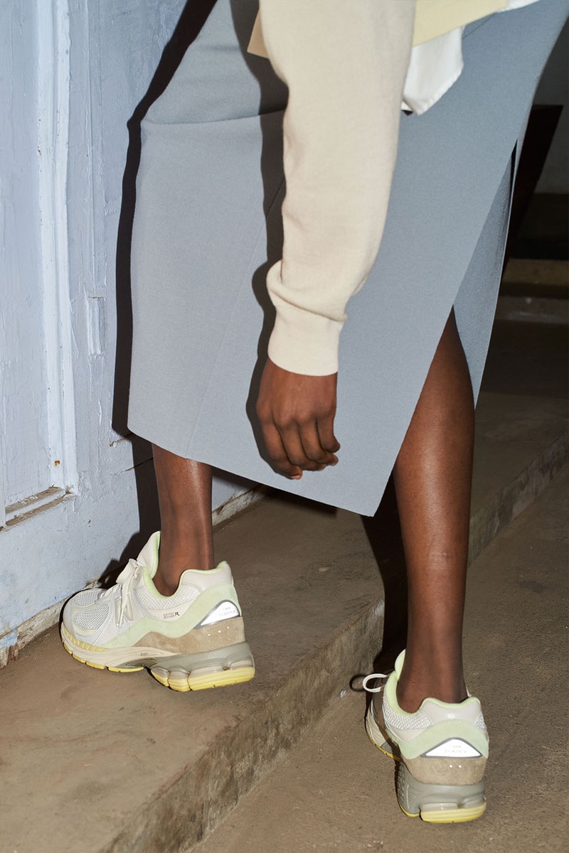 AURALEE New Balance 2002R Collaboration White Yellow Beige Release Date Info
