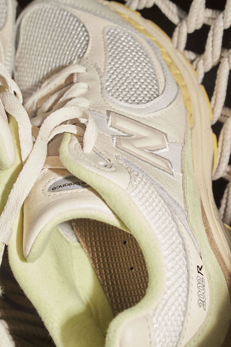 AURALEE New Balance 2002R Collaboration White Yellow Beige Release Date Info