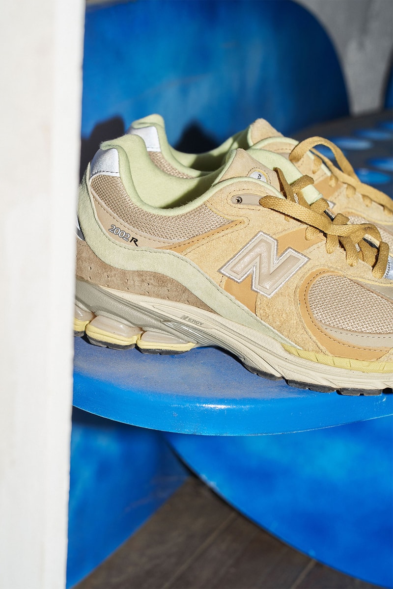 AURALEE New Balance 2002R Collaboration White Yellow Beige Release Date Info
