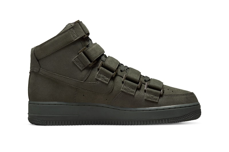 Billie Eilish Nike Air Force 1 High "Sequoia" Khaki Green Collaboration Images Release Info