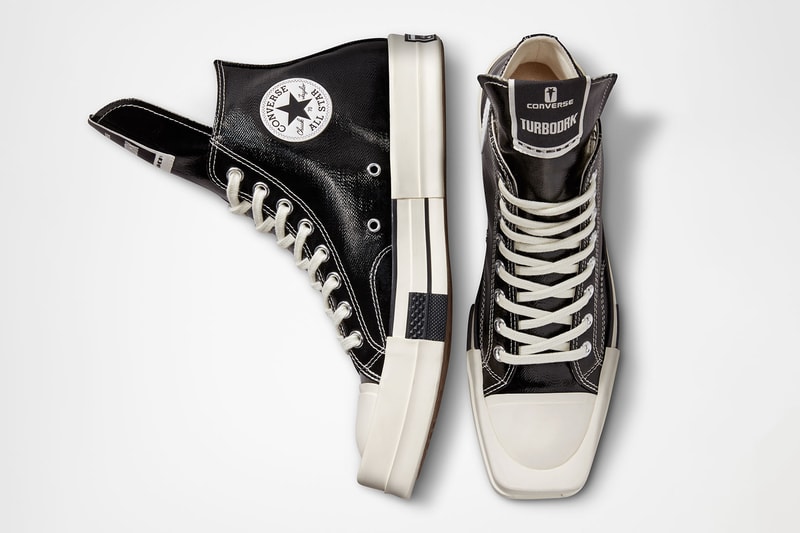 Rick Owens DRKSHDW Converse TURBODRK Chuck 70 Black Silver Release Date