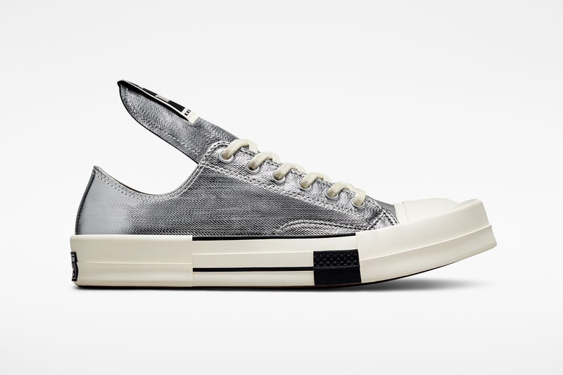 Rick Owens DRKSHDW Converse TURBODRK Chuck 70 Black Silver Release Date