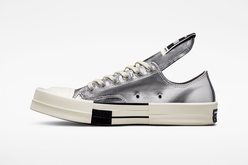Rick Owens DRKSHDW Converse TURBODRK Chuck 70 Black Silver Release Date