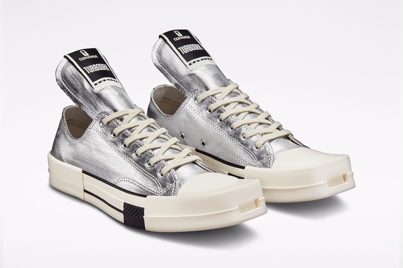 Rick Owens DRKSHDW Converse TURBODRK Chuck 70 Black Silver Release Date