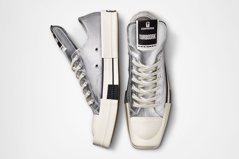 Rick Owens DRKSHDW Converse TURBODRK Chuck 70 Black Silver Release Date