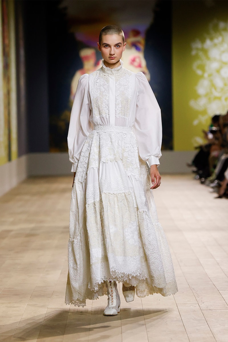 dior fall winter 2022 haute couture runway tree of like ukraine olesia trofymenko dresses outerwear