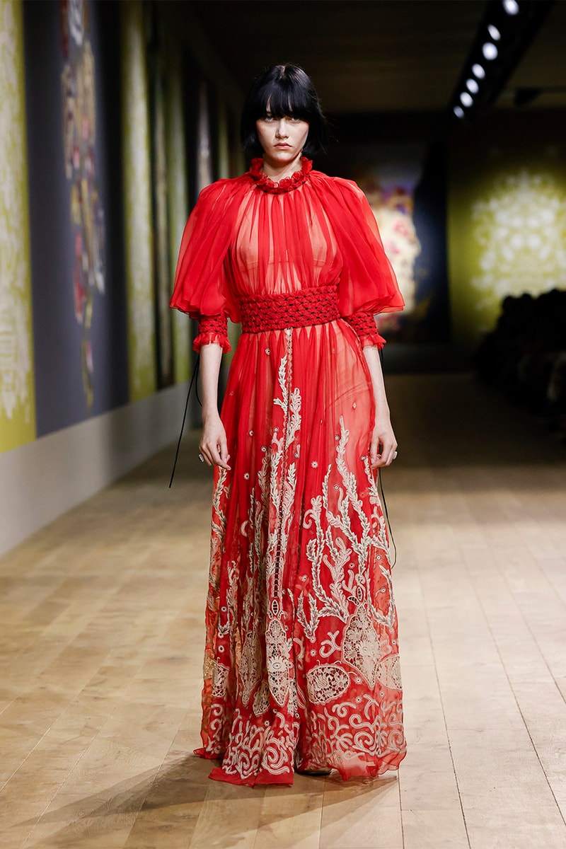 dior fall winter 2022 haute couture runway tree of like ukraine olesia trofymenko dresses outerwear