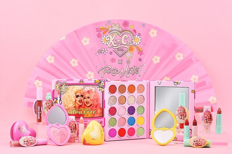 trixie mattel kim chi bff4ever makeup collection lipsticks eyeshadow palettes blush highlighter