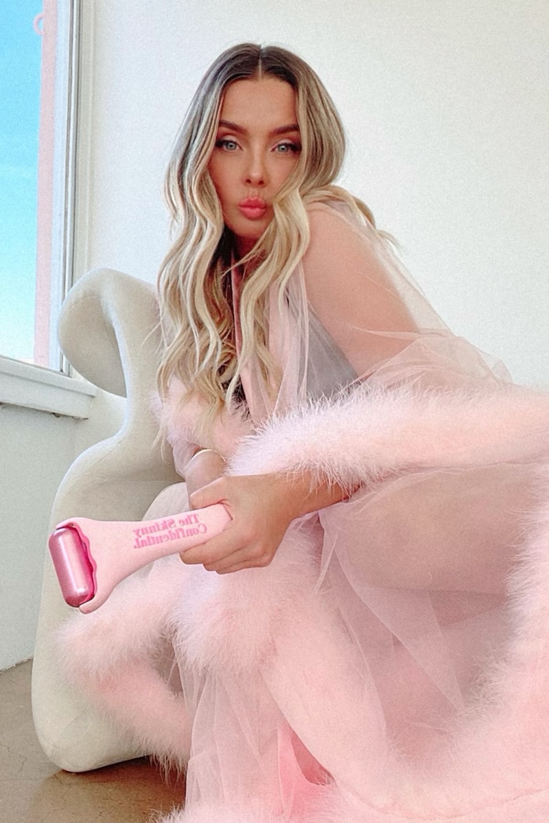 the skinny confidential pink balls facial massager ice roller lauryn evarts bosstick beauty skincare 