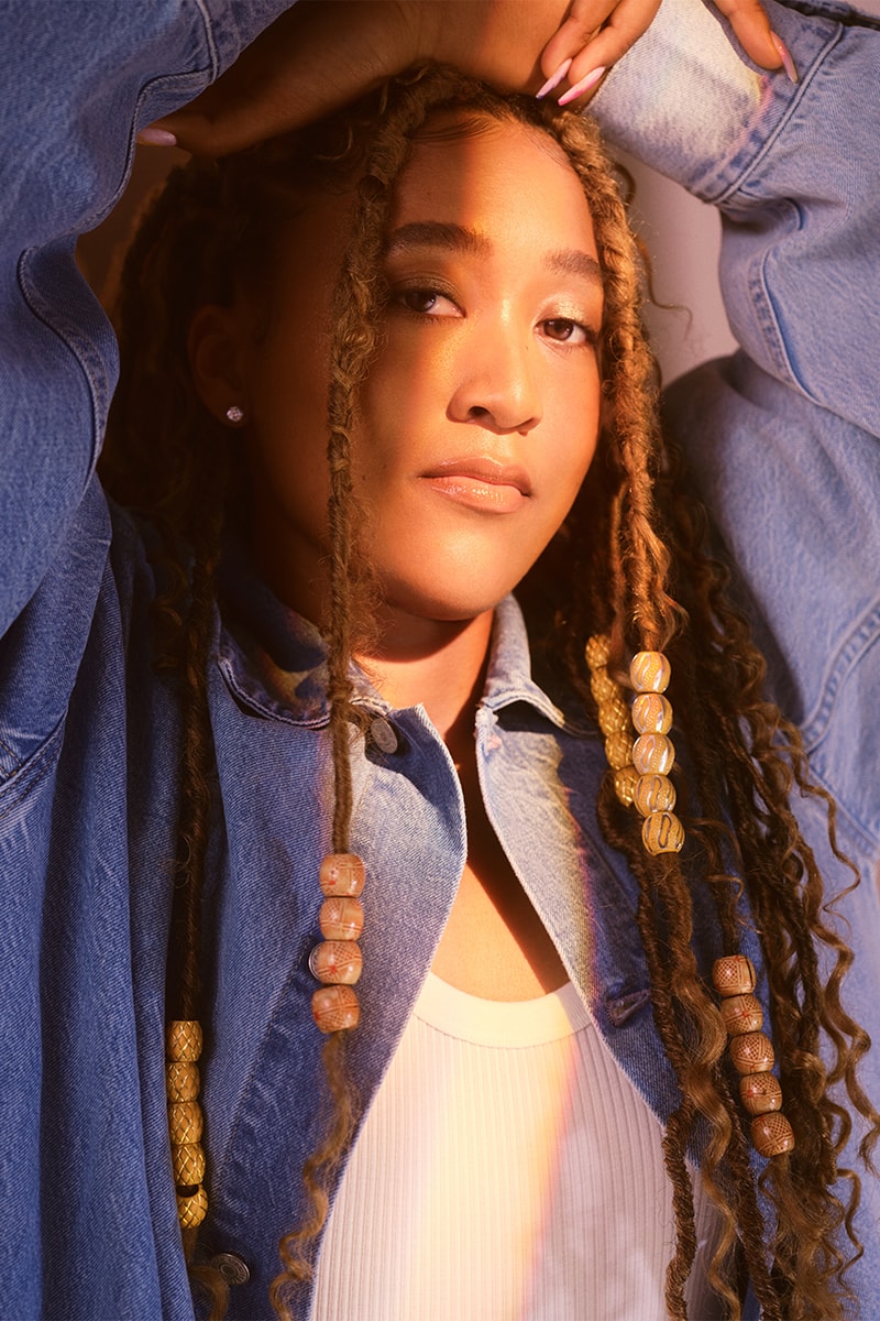 levi's naomi osaka denim spring/summer 2022 skirts jackets dresses