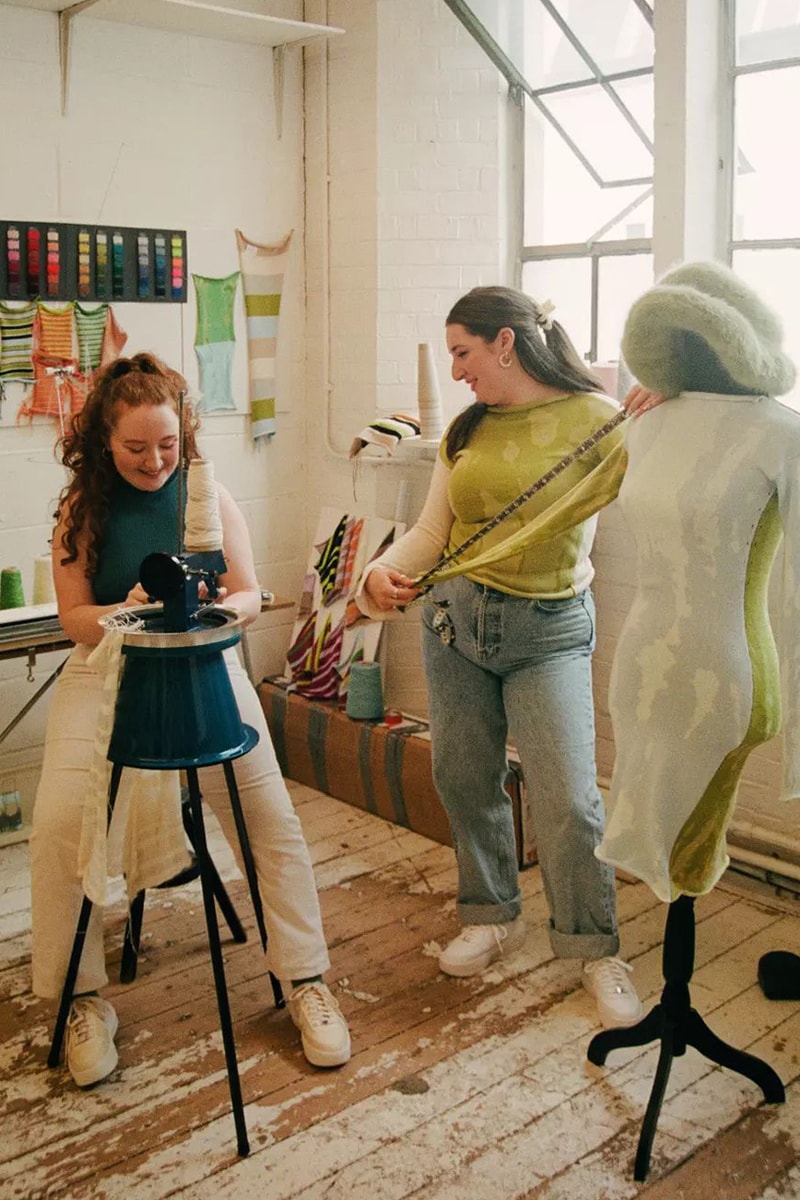 Nike London Sustainable Knitwear Designer Molly O'Halloran Knitting Workshop Office