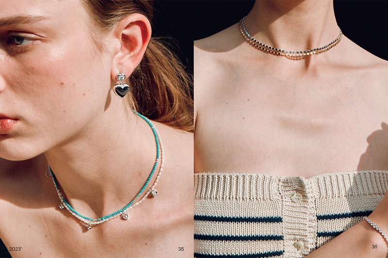 NUMBERING pre-spring 2023 mother of pearl gold-plated rings necklaces earrings bracelets jewelry accessories 