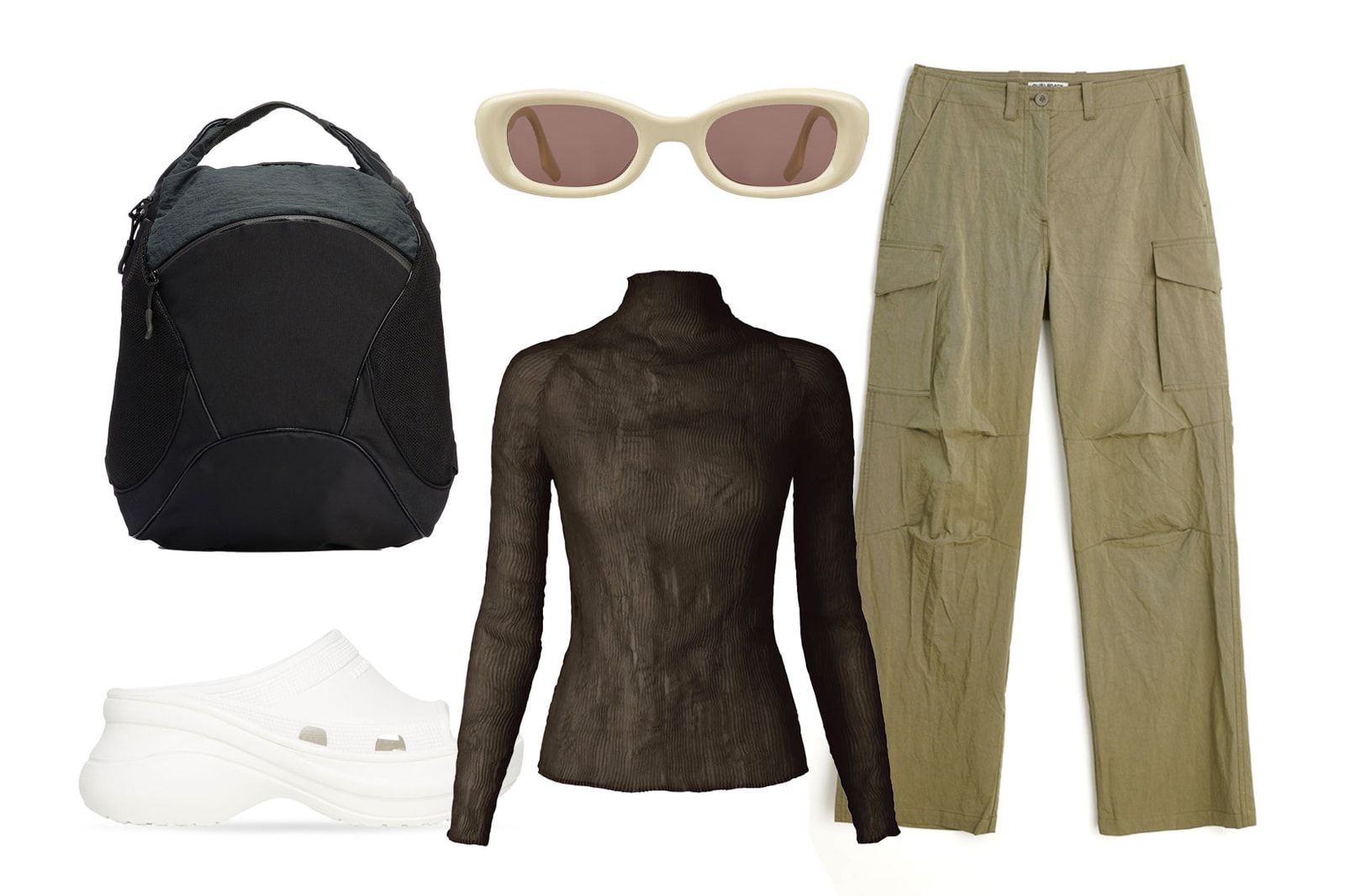 Parachute Cargo Pants Y2K Retro Trend Outfit Ideas Editors Style Guide Dion Lee  Stussy Our Legacy