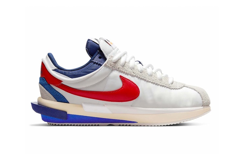 sacai nike cortez 4.0 dq0581-100 white university red price release info