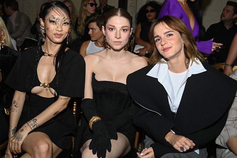 Schiaparelli Paris Couture Week Celebrity Front Row Hunter Schafer Emma Watson Rita Ora Images