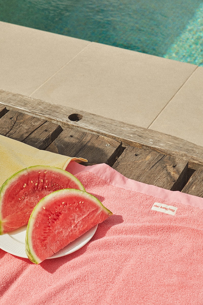 The Longing Sustainable Conscious Towel Brand Fabrics Portugal Pink Yellow Blue White