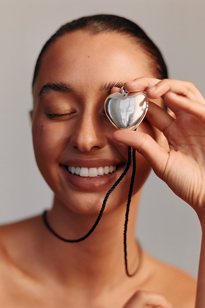 with Jéan jewelry necklaces earrings hoops pendants 