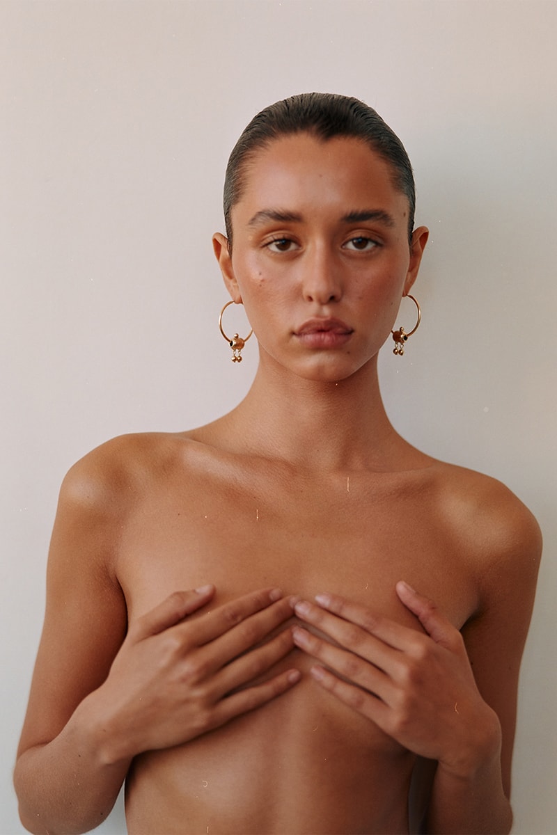 with Jéan jewelry necklaces earrings hoops pendants 