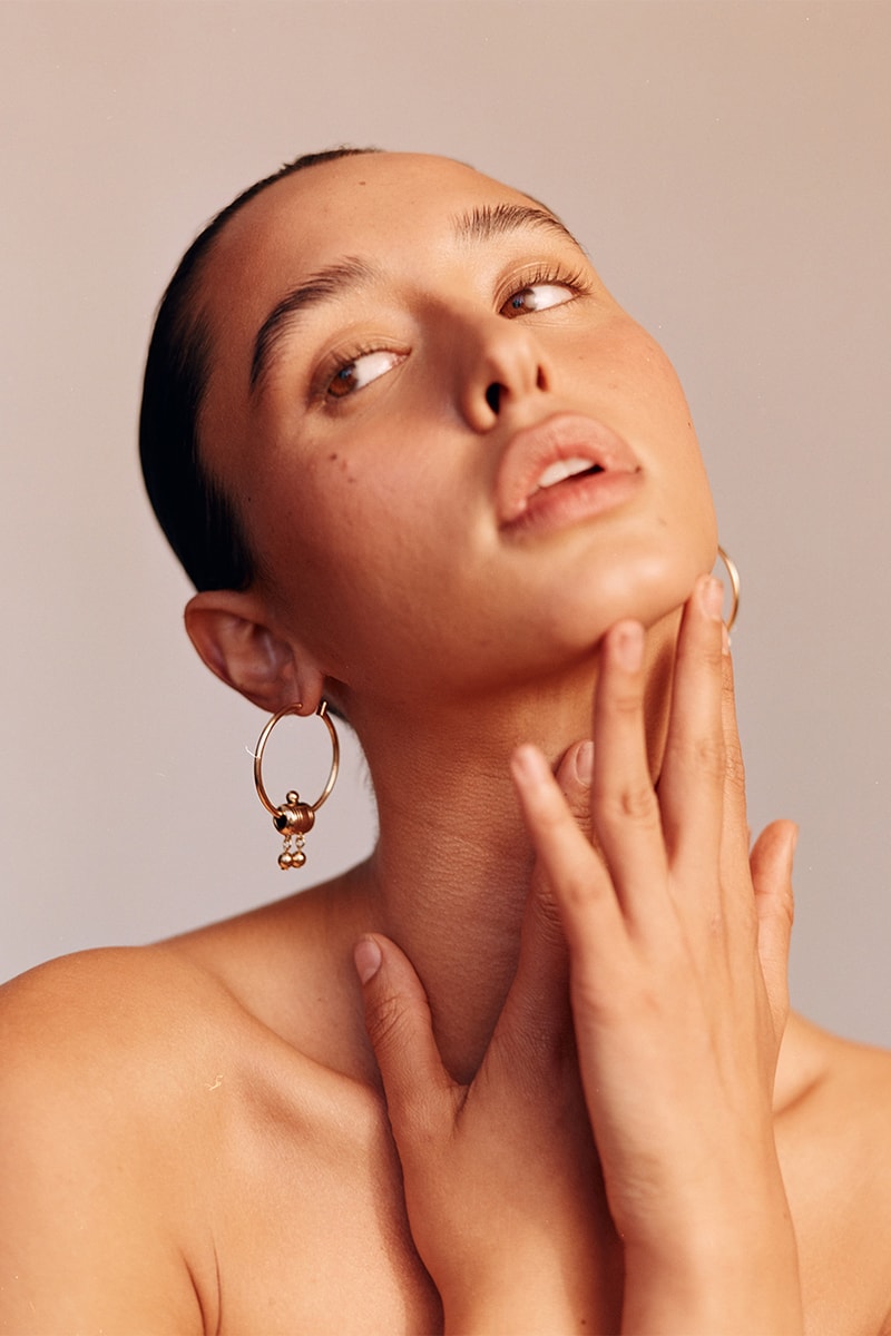 with Jéan jewelry necklaces earrings hoops pendants 