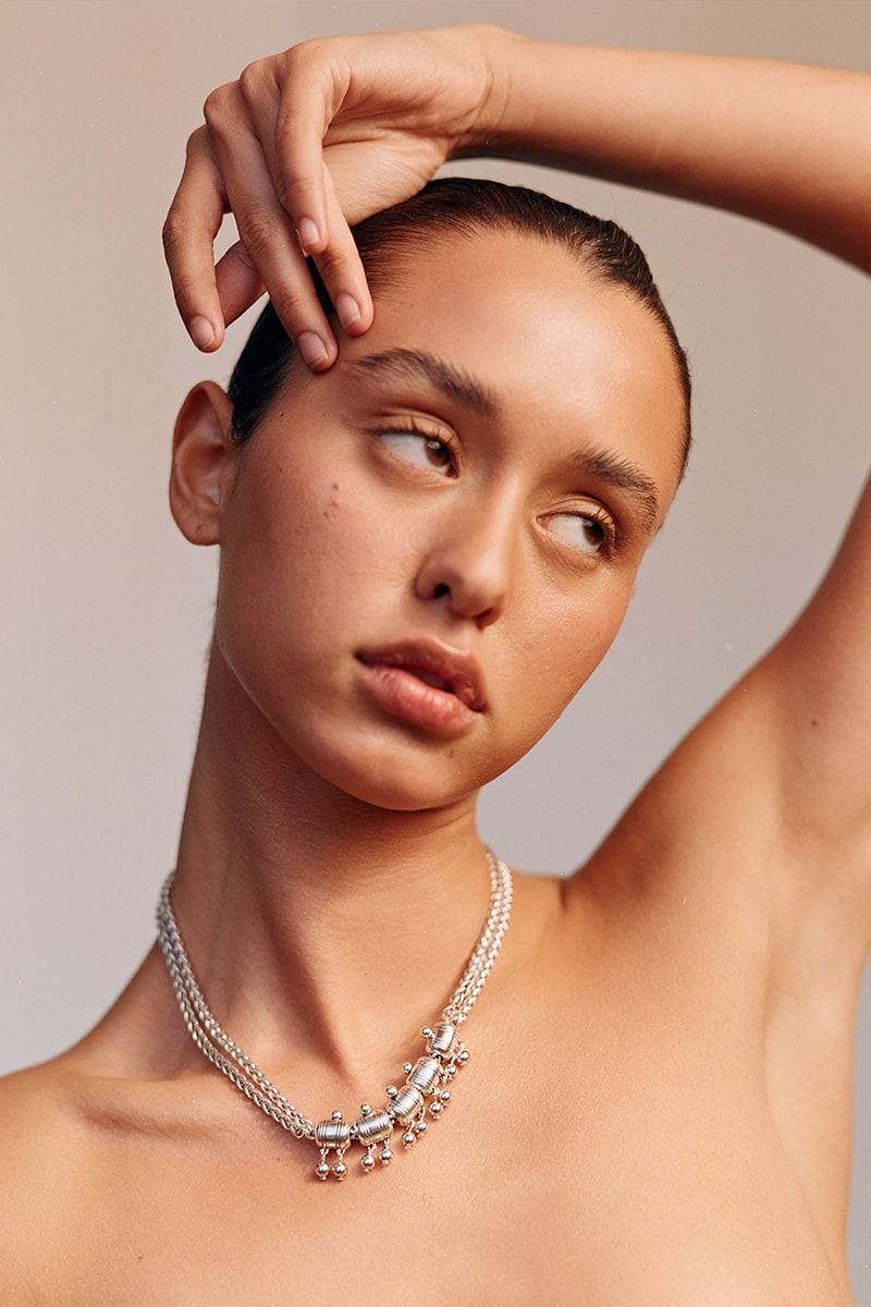 with Jéan jewelry necklaces earrings hoops pendants 