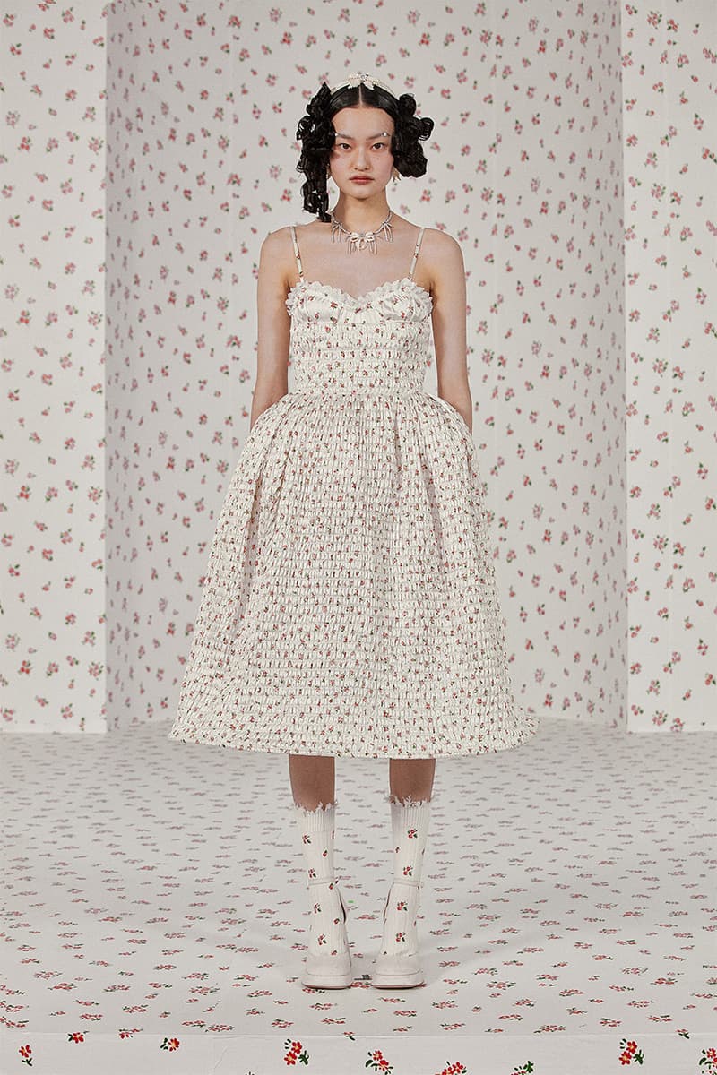 white christmas dresses Shushu/Tong // X SSENSE Work Capsule Grey Peplum Dress – VSP Consignment main image 0
