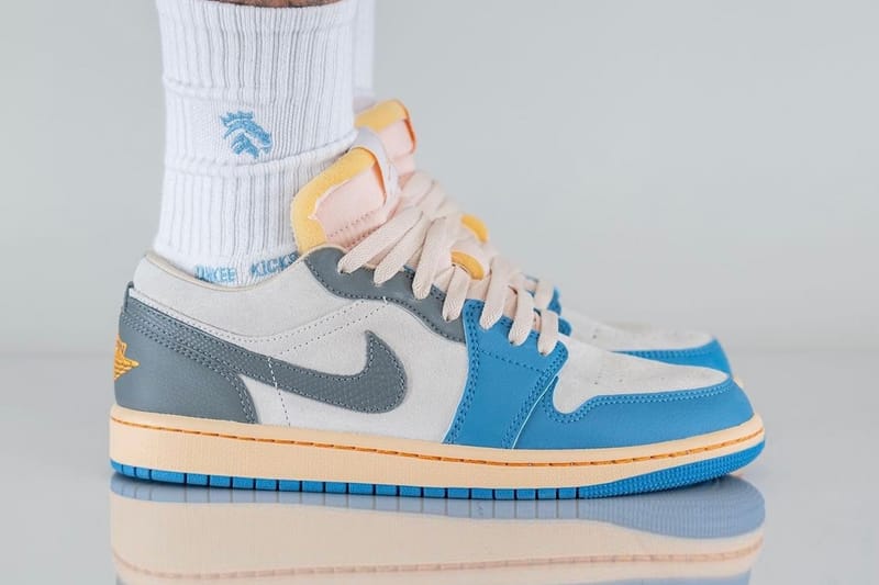 Take an On-Foot Look at the Air Jordan 1 Low "UNC Grey"