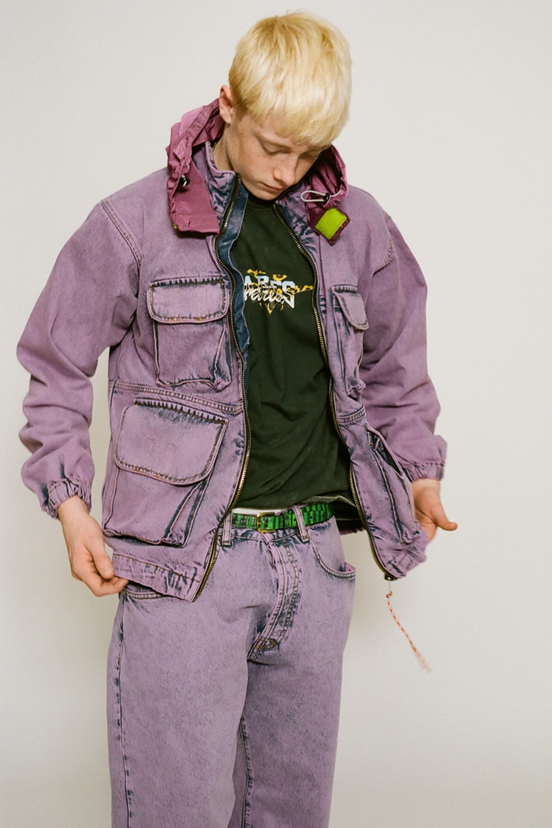 aries fall winter 2022 lookbook denim jackets shirts knitwear