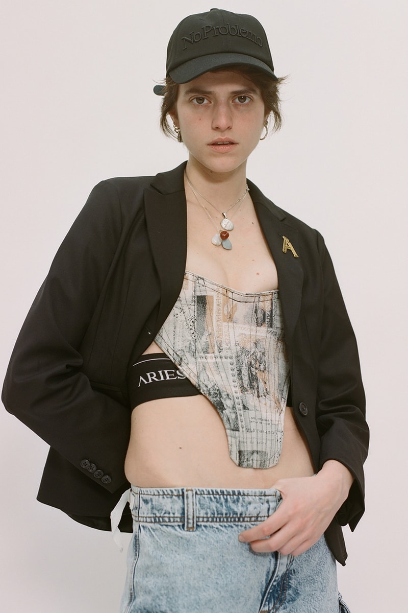 aries fall winter 2022 lookbook denim jackets shirts knitwear