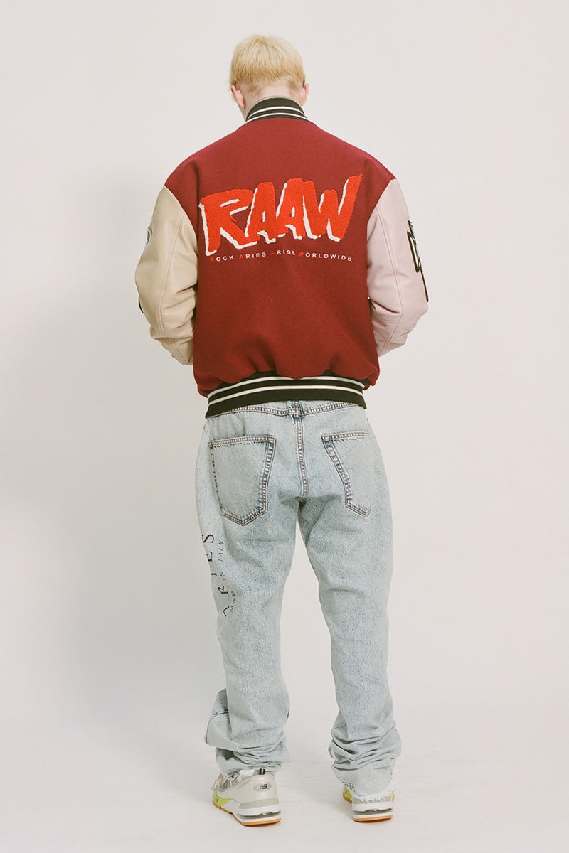aries fall winter 2022 lookbook denim jackets shirts knitwear